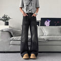 Street Style Slim Fit Straight Leg Jeans for Men