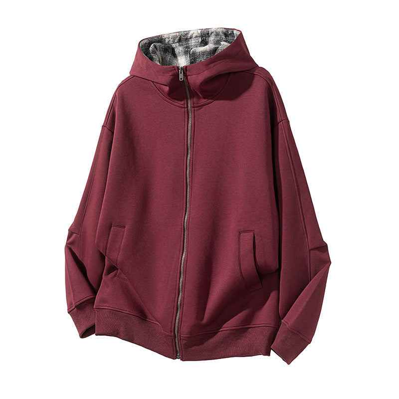 Street Style Zip-Up Hooded Sweatshirt for Men