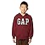GAP Boys' Logo Hoodie Full Zip Fleece Sweatshirt Pure Red