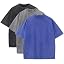 Duwqcui Men's 3-Pack Oversized Heavy Cotton T-Shirts Vintage Loose Fit Tee