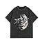 AugYew Men's Oversized Graphic T-Shirt Cotton Vintage Streetwear Tee