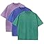 Duwqcui Men's 3-Pack Oversized Heavy Cotton T-Shirts Vintage Loose Fit Tee