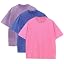 Duwqcui Men's 3-Pack Oversized Heavy Cotton T-Shirts Vintage Loose Fit Tee