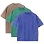 Duwqcui Men's 3-Pack Oversized Heavy Cotton T-Shirts Vintage Loose Fit Tee