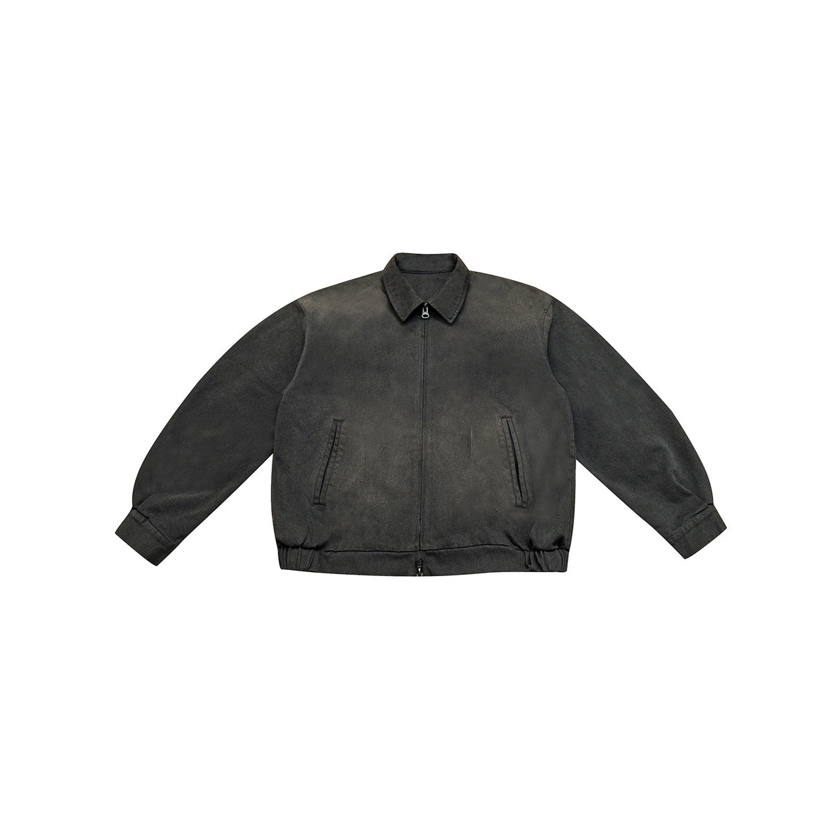 High Street Heavyweight Washed Denim Jacket for Men