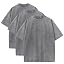 Duwqcui Men's 3-Pack Oversized Heavy Cotton T-Shirts Vintage Loose Fit Tee
