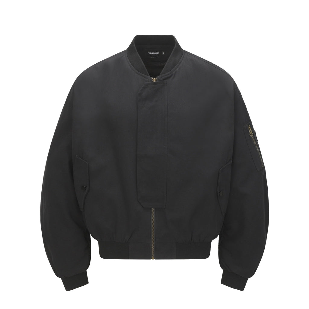 Street Print Cool Batwing Sleeve Flight Jacket Men