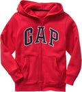 GAP Boys' Logo Hoodie Full Zip Fleece Sweatshirt Pure Red
