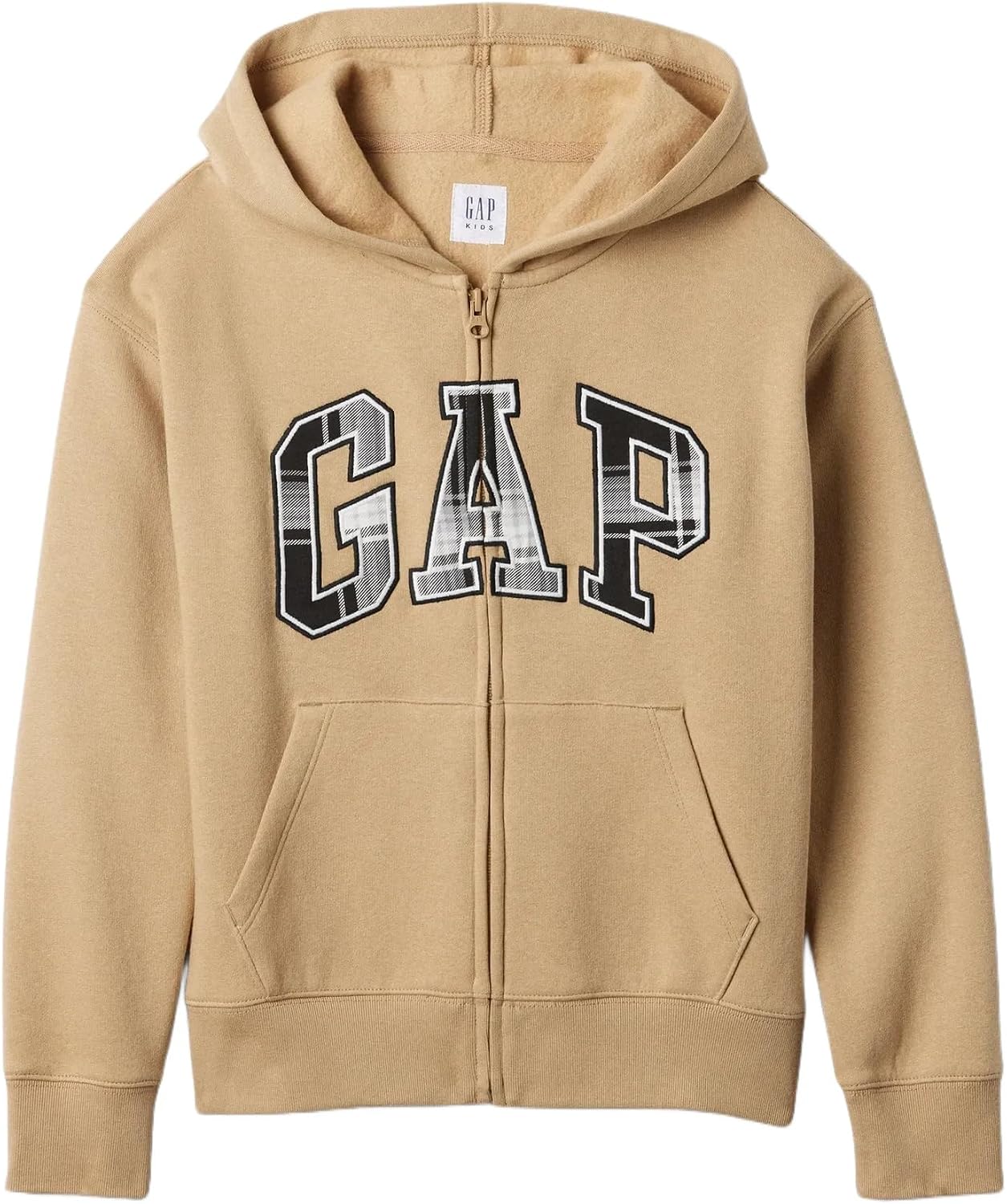 GAP Boys' Logo Hoodie Full Zip Fleece Sweatshirt Pure Red