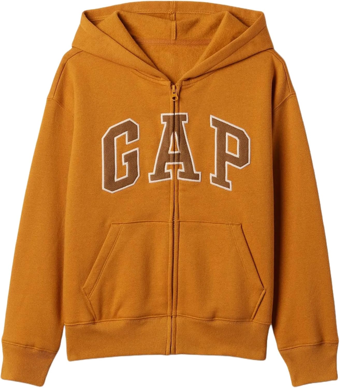 GAP Boys' Logo Hoodie Full Zip Fleece Sweatshirt Pure Red