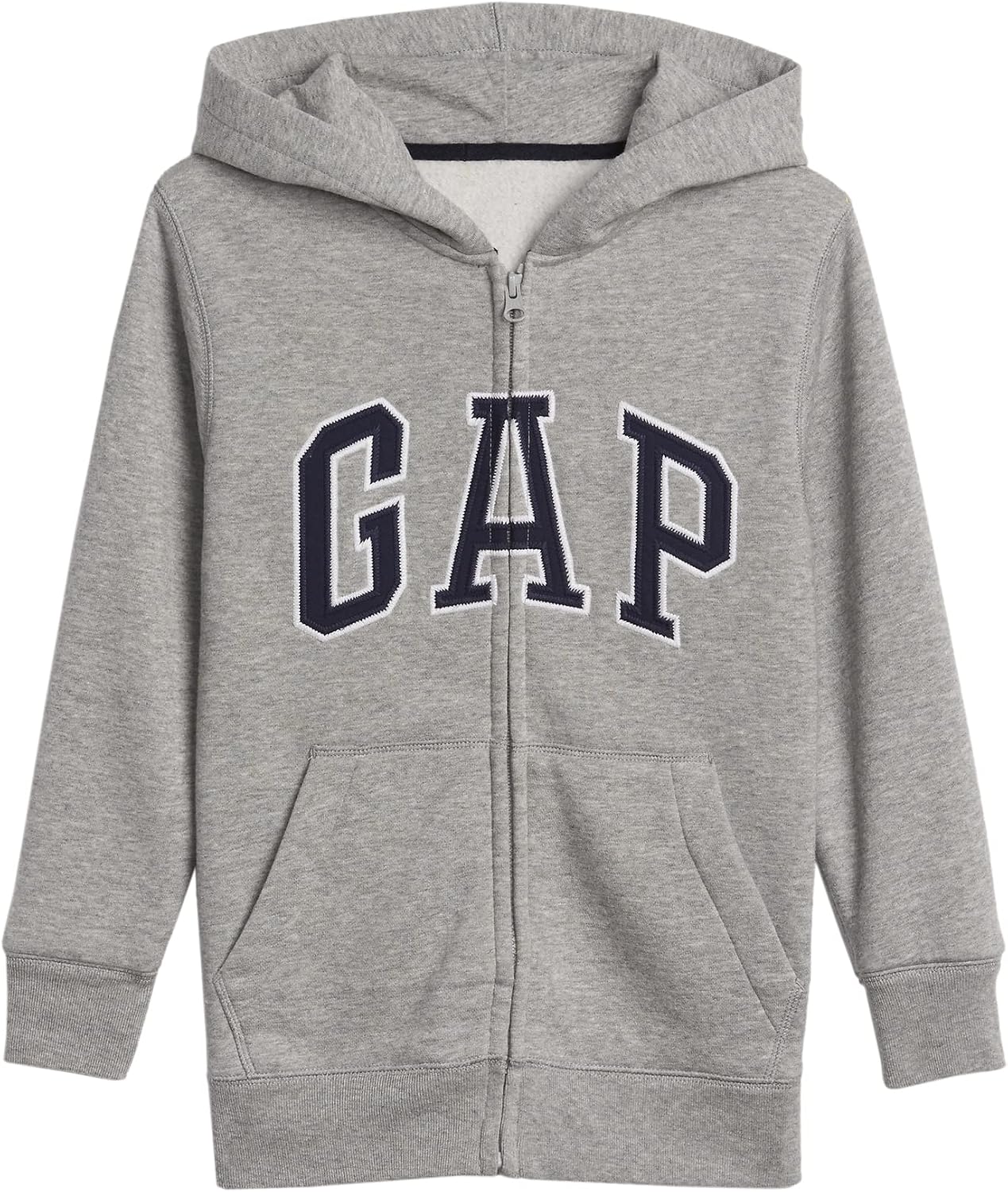 GAP Boys' Logo Hoodie Full Zip Fleece Sweatshirt Pure Red
