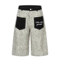 Pants Men High Street Loose Denim Shorts