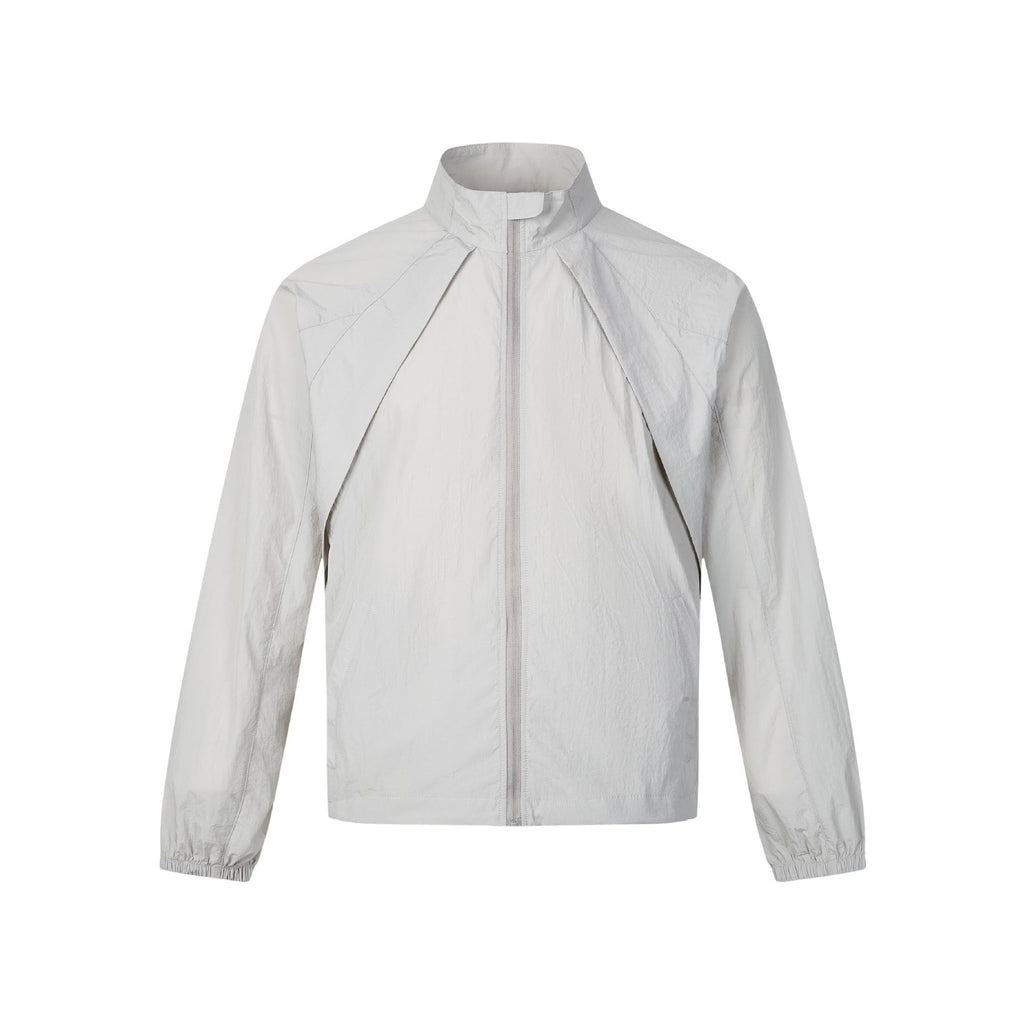 Loose casual stand up collar thin sunscreen clothes for men and women
