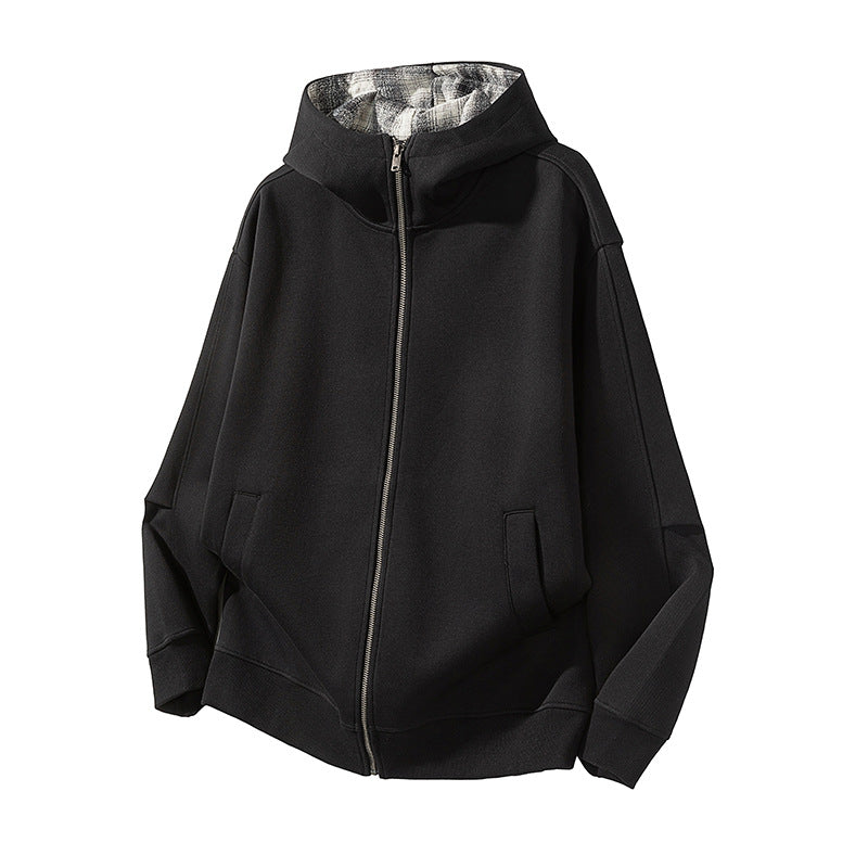 Street Style Zip-Up Hooded Sweatshirt for Men