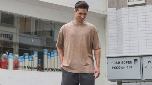 Duwqcui Men's 3-Pack Oversized Heavy Cotton T-Shirts Vintage Loose Fit Tee